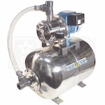 Bur-Cam 16 GPM 3/4 HP Stainless Steel Shallow Well Jet Pump w/ 16 Gal. Stainless Steel Tank (Scratch & Dent)