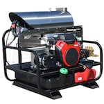 Pressure-Pro Professional 4000 PSI (Gas - Hot Water) Belt-Drive Skid Pressure Washer w/ Generator, General Pump & Electric Start Honda GX660 Engine