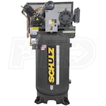 Schulz V-Series 7580VV30X-3 7.5-HP 80-Gallon Two-Stage Air Compressor (460V 3-Phase)