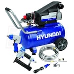Hyundai 1.5-HP 6-Gallon Air Compressor Kit w/ Brad Nailer, Ratchet, & Impact Wrench