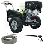 BE Professional 3500 PSI Belt-Drive (Gas Cold Water) Pressure Washer w/ Honda GX390 Engine