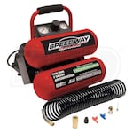 Speedway 2-Gallon Twin Stack Portable Air Compressor w/ Kit