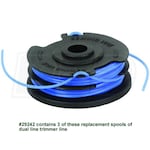 Greenworks String Trimmer Dual Line Replacement Spool (3 Pack)