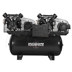 Campbell Hausfeld Commercial 30-HP 200-Gallon Two Stage Duplex Air Compressor (208/230/460V 3-Phase)