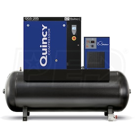 View Quincy QGS 20-HP 120-Gallon Rotary Screw Compressor w/ Dryer (208-230/460V 3-Phase)