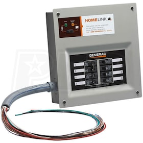 View Generac 6852 - 30-Amp HomeLink™ Upgradeable Pre-Wired Manual Transfer Switch
