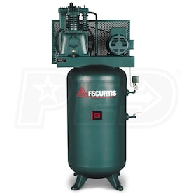 View FS-Curtis CA5+ 5-HP 80-Gallon Two-Stage Air Compressor (200-208V 3-Phase)