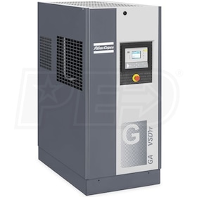 View Atlas Copco GA30 VSD+ 40-HP Variable Speed Rotary Screw Air Compressor w/ Dryer (460V 3-Phase)
