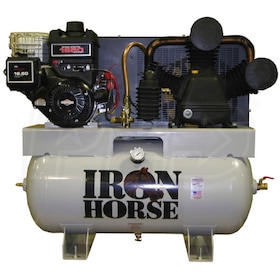 View Iron Horse 12-HP 30-Gallon Two-Stage Truck Mount Air Compressor w/ Electric Start Briggs & Stratton Engine