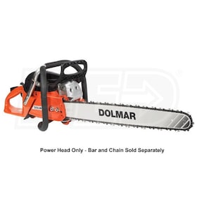 View Dolmar 78.5cc Professional Gas Chain Saw W/ Wrap Handle - Power Head Only