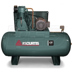View FS-Curtis CT10 10-HP 120-Gallon Two-Stage Air Compressor (460V 3-Phase)