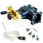 AAA Fully Plumbed 3200 PSI 2.8 GPM Horizontal Triplex Pressure Washer Pump Kit w/ PowerBoost