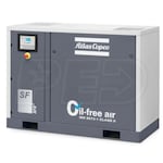 Atlas Copco SF11+ AFF LC 5-HP To 15-HP Tankless Oil-Free Multi Scroll Air Compressor w/ Elektronikon Controller & Dryer (230V 3-Phase 100 PSI)