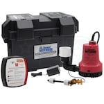 Basement Watchdog Emergency Backup Sump Pump (1000 GPH @ 10') w/ Maintenance Free Battery