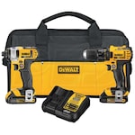 DeWALT DCK280C2 - Lithium Ion Compact Drill/Driver and Impact Driver Combo Kit - 20V Max* - 1.5 Ah