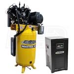 EMAX Industrial Plus Silent  10-HP 80-Gallon Two-Stage Air Compressor w/ Dryer (230V 3-Phase)