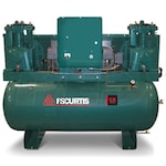 FS-Curtis CA5+ 5-HP / 10-HP 120-Gallon Two-Stage Duplex Air Compressor (460V 3-Phase)