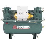 FS-Curtis CA7.5 7.5-HP / 15-HP 120-Gallon UltraPack Two-Stage Duplex Air Compressor (200-208V 3-Phase)