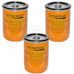 Generac 070185E Oil Filter 90mm (Orange) 3-Pack