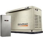 Generac Guardian™ 11kW Aluminum Standby Generator System (200A Service Disconnect + AC Shedding) w/ Wi-Fi + QwikHurricane® Pad + Battery
