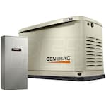 Generac Guardian® 18kW Aluminum Standby Generator System (200A Service Disconnect + AC Shedding) w/ Wi-Fi + QwikHurricane® Pad + Battery