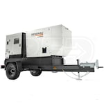 Generac 60kW (Prime) / 68kW (Standby) Skid-Mount Diesel Generator (John Deere Engine) w/ Single-Axle Trailer