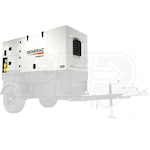 Generac 29kW (Prime) / 31kW (Standby) Skid-Mount Diesel Generator (John Deere Engine) w/ Tandem-Axle Trailer