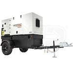 Generac 44kW (Prime) / 48kW (Standby) Skid-Mount Diesel Generator (John Deere Engine) w/ Tandem-Axle Trailer