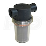 General Pump Clear Bowl Filter w/ Stainless 80 Mesh Screen (1/2