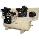 Ingersoll Rand 5-HP / 10-HP 120-Gallon Two-Stage Duplex Air Compressor (230V 3-Phase) Fully Packaged
