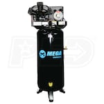 MEGA 5-HP 60-Gallon Single-Stage Air Compressor (208/230V 1-Phase - 150 PSI)