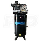 MEGA 5-HP 80-Gallon Single-Stage Air Compressor (208/230V 1-Phase - 150 PSI)