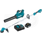 Makita 18-Volt LXT® Lithium-Ion Cordless Leaf Blower + String Trimmer + Hedge Trimmer Combo Kit