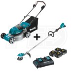 Makita 36-Volt LXT® Lithium-Ion Cordless Lawn Mower + String Trimmer Combo Kit
