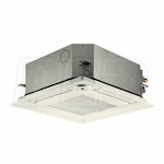 Mitsubishi Ceiling Cassette 2-Zone System - 24,000 BTU Outdoor - 12k + 12k Indoor - 20.0 SEER2