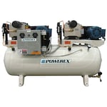 Powerex STD 10-HP 80-Gallon Duplex Oil-Less Open Scroll Air Compressor (208V 3-Phase 116 PSI)