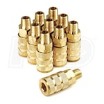 Primefit AC1414MB6-B10-P (10-Pack) 6-Ball ARO Brass Coupler 1/4
