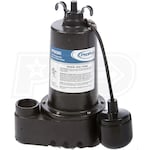 ProFlo PF92305 - 1/3 HP Cast Iron Submersible Effluent Pump w/ Tether Float Switch