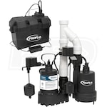 ProFlo PF92941 - 3/10 HP Combination Primary & Backup Sump Pump System
