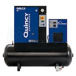 Quincy QGS 7.5-HP 60-Gallon Rotary Screw Air Compressor w/ Dryer (230V 1-Phase)