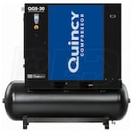 Quincy QGS 30-HP 132-Gallon Rotary Screw Air Compressor w/ Dryer (208-230/460V 3-Phase)
