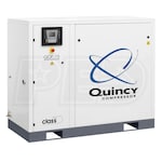 Quincy QOF 15-HP Oil-Free Tankless Scroll Compressor w/ Dryer (230V 3-Phase 145 PSI)