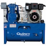 Quincy QT 10-HP 30-Gallon Two-Stage Truck Mount Air Compressor w/ Electric Start Yanmar Diesel Engine