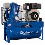 Quincy QP 10-HP 30-Gallon Pressure Lubricated Two-Stage Truck Mount Air Compressor w/ Electric Start Yanmar Diesel Engine