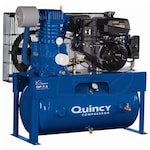 Quincy QP 14-HP 30-Gallon Pressure Lubricated Two-Stage Truck Mount Air Compressor w/ Electric Start Kohler Engine