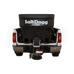 SaltDogg 2.0 Cubic Yard Electric Black Poly Hopper Spreader with Extended Chute