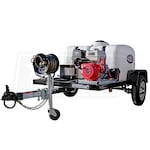 Simpson Professional 4200 PSI (Gas - Cold Water) Pressure Washer Trailer w/ CAT Pump & Electric Start Honda GX390 Engine