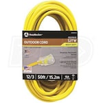 Southwire 50-Foot Hi-Visibility Outdoor Heavy-Duty Extension Cord w/ Power Light Plug