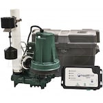 Zoeller ProPack53 Spin - 1/3 HP Combination Primary & Backup Sump Pump System