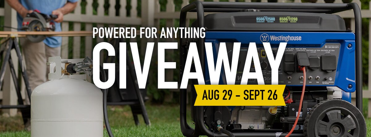 Powered for Anything: Westinghouse Generator Giveaway Powered for Anything: Westinghouse Generator Giveaway